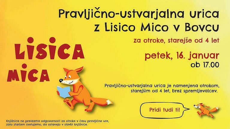 Pravljice z Lisico Mico - Bovec