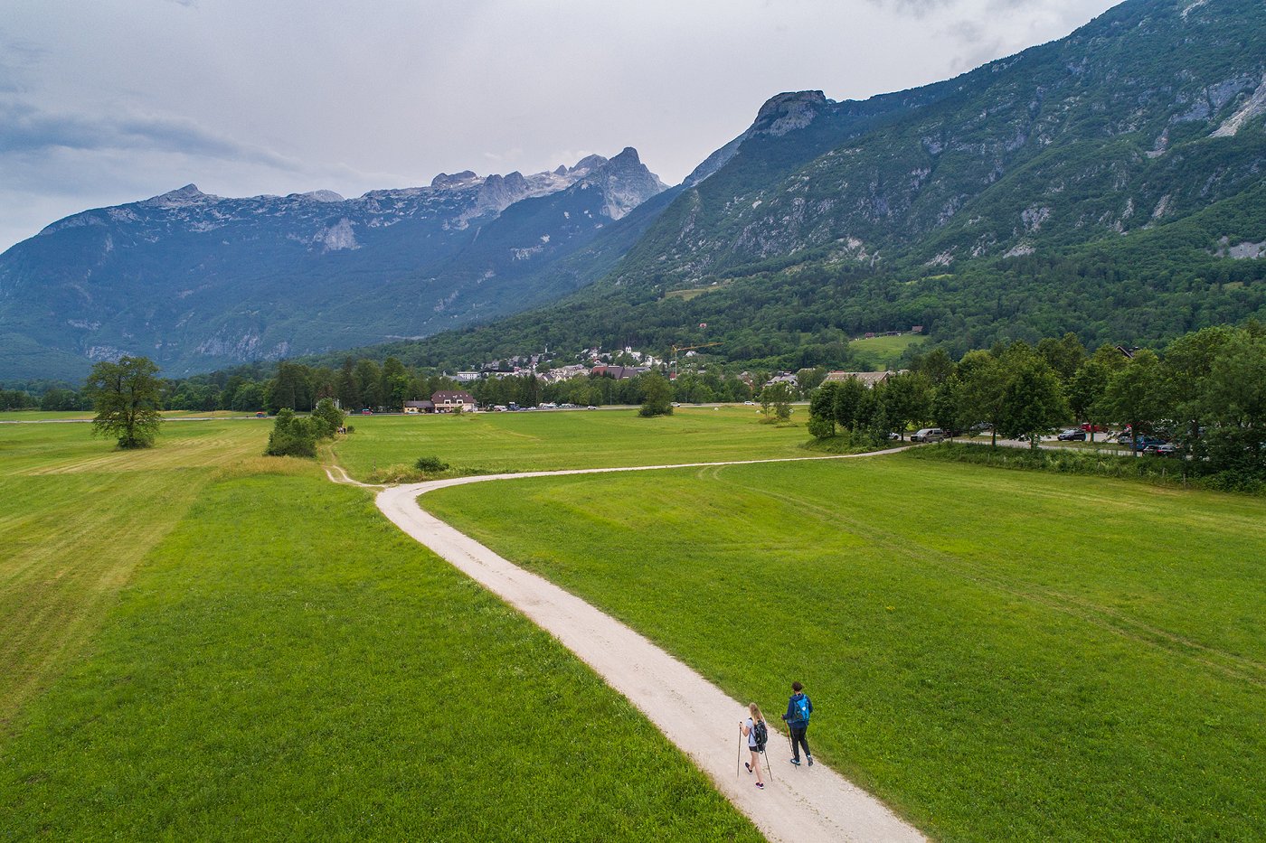 Near Bovec, hikers can find numerous themed hiking trails. Near Bovec, hikers can find numerous themed hiking trails.